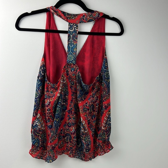 Lucky Brand Red Racerback Tank  Top - Picture 2 of 9